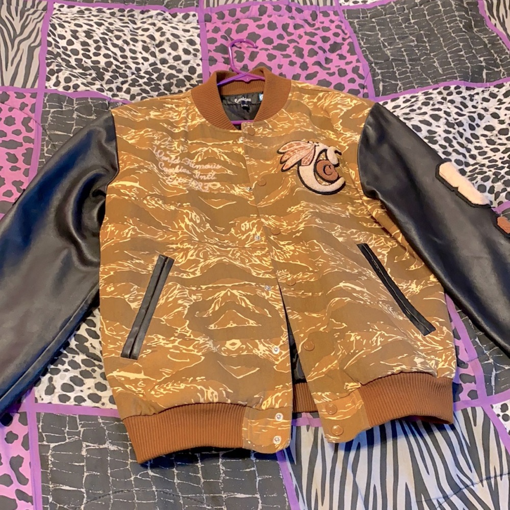 Authentic Cookies varsity jacket (BROWN)